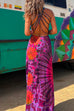 Camilladress Criss Cross Backless Tie Dye Maxi Cami Dress