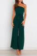 Camilladress One Shoulder Tie Waist Wide Leg Cami Jumpsuit