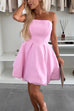 Camilladress Strapless Tube Pocketed Bubble Mini Dress