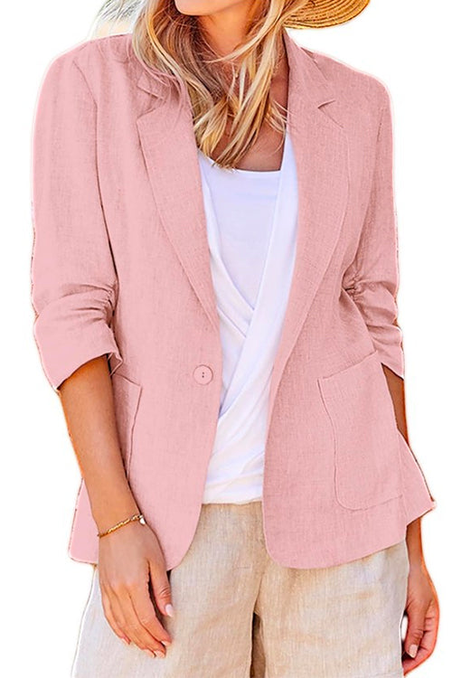 Camilladress Notch Lapel One Button Casual Blazer