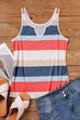 Camilladress V Neck Color Block Striped Summer Tank Top