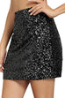 Camilladress Stretchy Bodycon Sequin Mini Pary Skirt