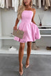 Camilladress Strapless Tube Pocketed Bubble Mini Dress