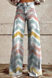 Camilladress High Rise Color Block Printed Wide Leg Pants