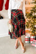 This Season's Staple Plaid Midi Skirt