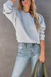 Camilladress Crewneck Puff Sleeves Comfy Sweatshirt