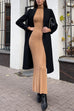 Camilladress Mockneck Long Sleeves Bodycon Knit Maxi Dress