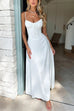 Camilladress Spaghetti Strap Back Lace-up A-line Maxi Dress