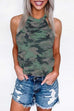 Camilladress Halter Sleeveless Camo Loose Tops