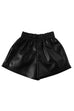 Camilladress Elastic Waist Pocketed Faux Leather Shorts