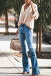 Camilladress Distressed Bell Bottoms Skinny Denim Pants