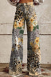 Camilladress Leopard Floral Print Wide Leg Pocketed Pants