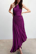 Camilladress Sleeveless One Shoulder Cut Out Maxi Pleated Party Dress