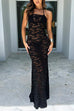 Camilladress Strapless Sheer Lace Cover Up Maxi Bodycon Dress