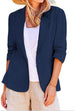 Camilladress Notch Lapel One Button Casual Blazer