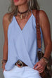 Camilladress V Neck Solid Summer Cami Top