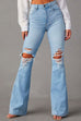 Camilladress Distressed Bell Bottoms Ripped Trendy Jeans