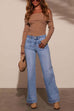 Camilladress Chic Straight Wide Leg Denim Pants