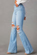 Camilladress Distressed Bell Bottoms Ripped Trendy Jeans