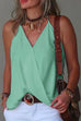 Camilladress V Neck Solid Summer Cami Top