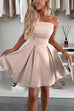 Camilladress Strapless Tube Pocketed Bubble Mini Dress