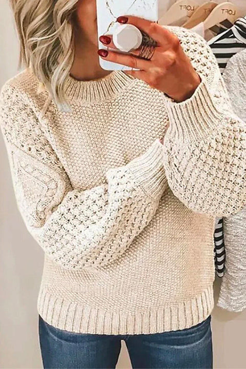 Camilladress Crewneck Hollow Out Crochet Knitting Sweater