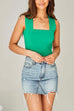 Camilladress Square Collar Slim Crop Tank Top