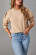 Camilladress Crewneck Puff Sleeves Comfy Sweatshirt