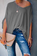 Camilladress V Neck Batwing Short Sleeve Oversized T Shirt