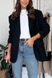 Camilladress Notch Lapel Button Down Office Blazer Jacket