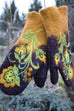 Camilladress Christmas Gift Flower Embroidery Mittens