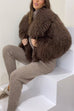 Camilladress Open Front Winter Faux Fur Teddy Coat