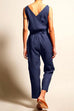 Camilladress Casual V Neck Sleeveless Wrapped Jumpsuit