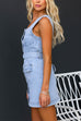 Camilladress Sleeveless Button Down Belted Denim Mini Dress