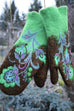 Camilladress Christmas Gift Flower Embroidery Mittens