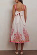 Camilladress Ric Rac Trim Bow Back Floral Print Midi Cami Dress