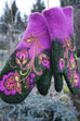 Camilladress Christmas Gift Flower Embroidery Mittens