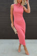 Camilladress Backless Split Long Sleeveless Pencil Dress