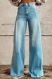 Camilladress Distressed Wide Leg Fashion Denim Pants