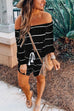 Camilladress Oxygen Off Shoulder Beauty Striped Jumpsuit