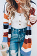 Camilladress Colorful Striped Sweater Cardigan