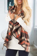 Camilladress Lush Sleeveless Plaid Jacket Vest with Pockets