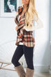 Camilladress Lush Sleeveless Plaid Jacket Vest with Pockets