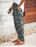 Camilladress Casual Pockets Drawstring Camo Joggers