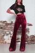 Camilladress High Waist Flare Velvet Pants