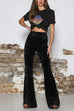 Camilladress High Waist Flare Velvet Pants