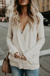 Camilladress V Neck Long Sleeve Wrapped Sweater