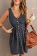 Camilladress Sleeveless Button Down Swing Dress in 4 Colors