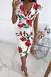 Camilladress V Neck Sleeveless High Waist Printed Dress