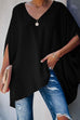 Camilladress V Neck Half Sleeve Loose Batwing T-shirt